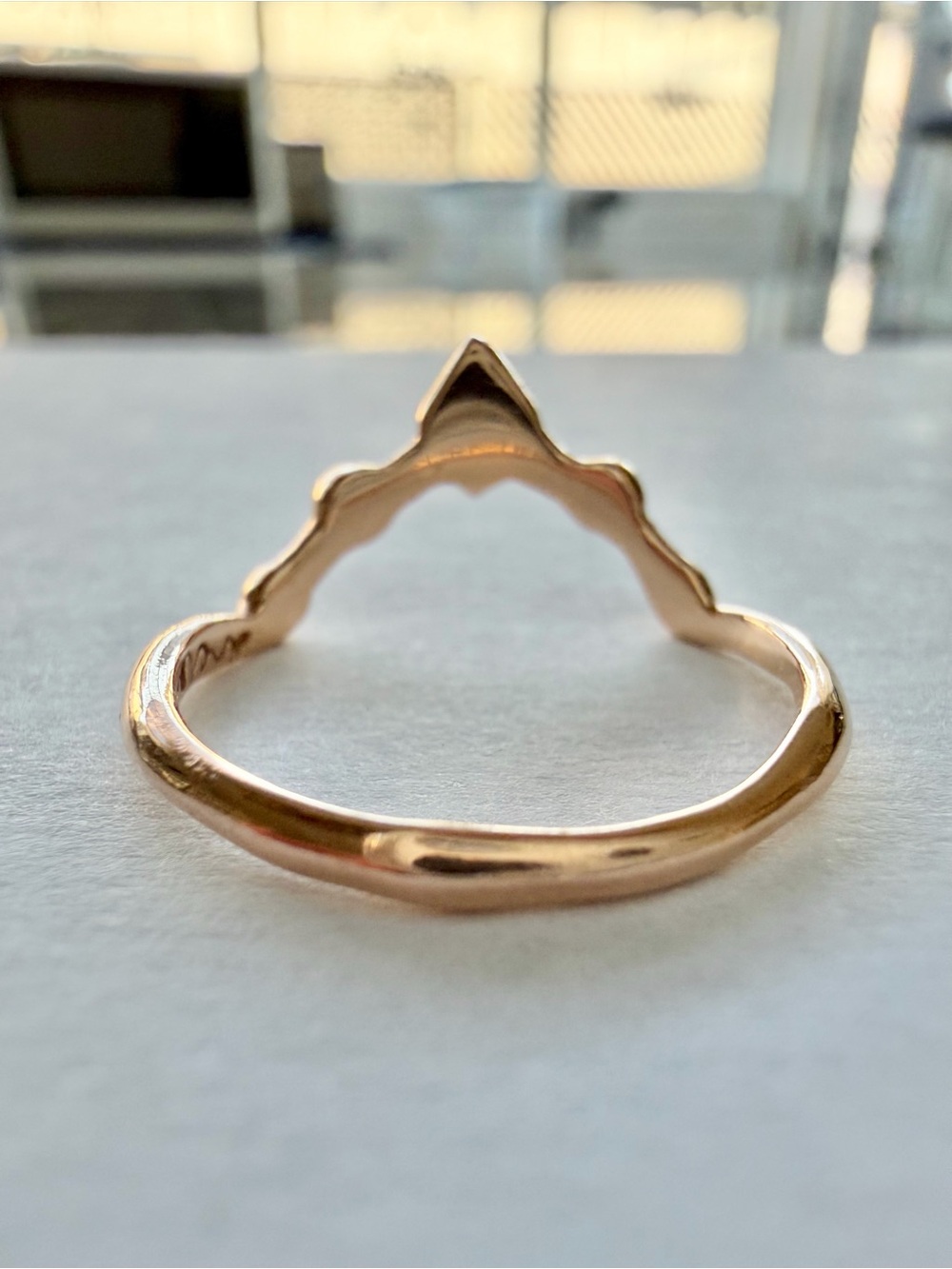 Sirciam Ethereal Stacking Band Rose Gold Size 6.5 - Picture 3 of 10